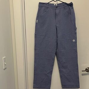 Round Two Men's Blue Checkered Pants